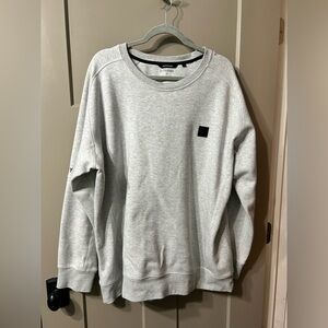Superdry Light Gray Crewneck Sweater Big & Talk XXXL